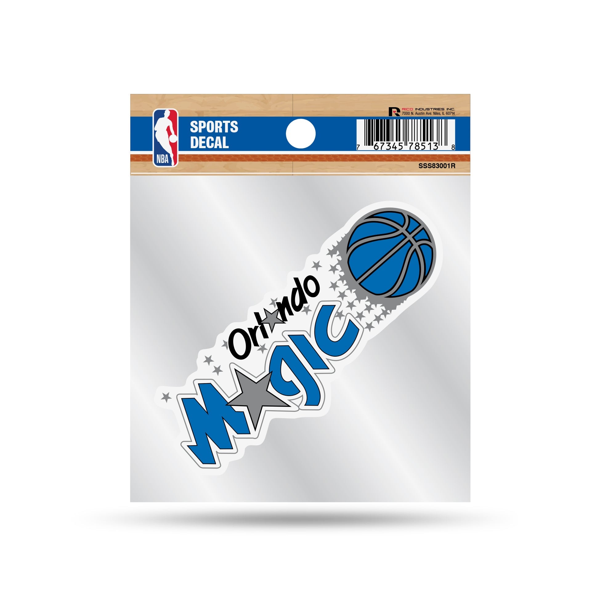 Orlando Magic 4x4 Decal Sticker Retro Logo Clear Backing